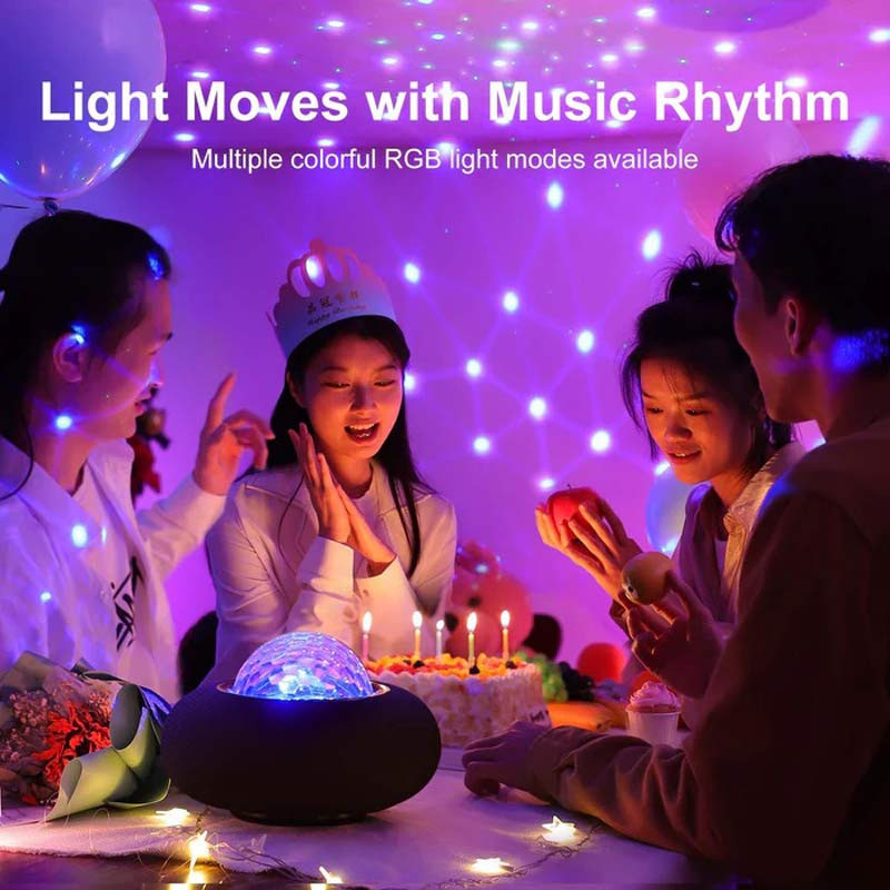 چراغ رقص نور اسپیکر دار بلوتوثی Joyroom JR-MS02 + ریموت کنترل