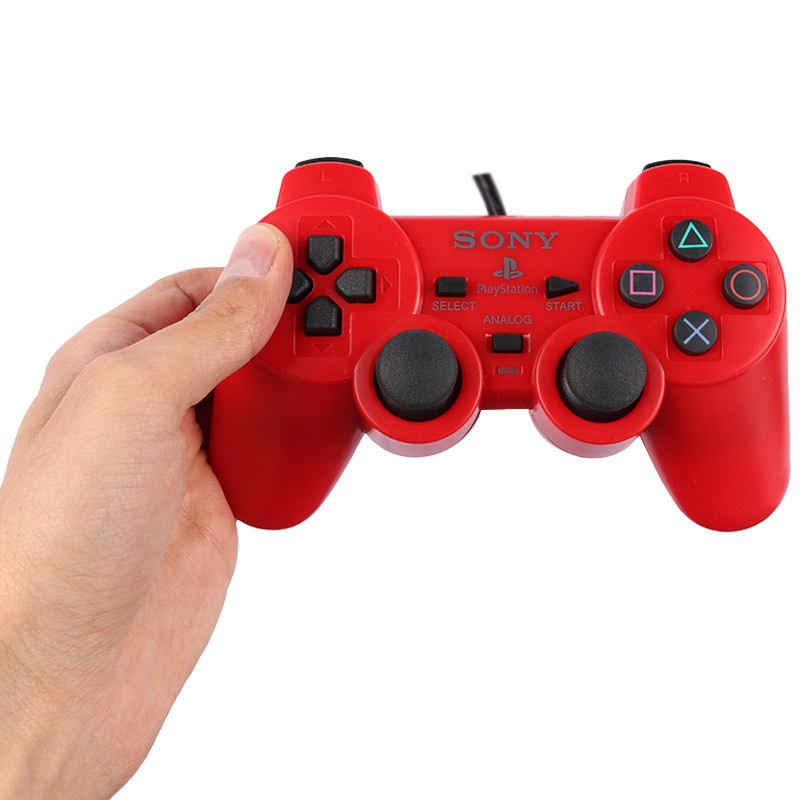 دسته بازی تک شوکدار Sony PS2 قرمز