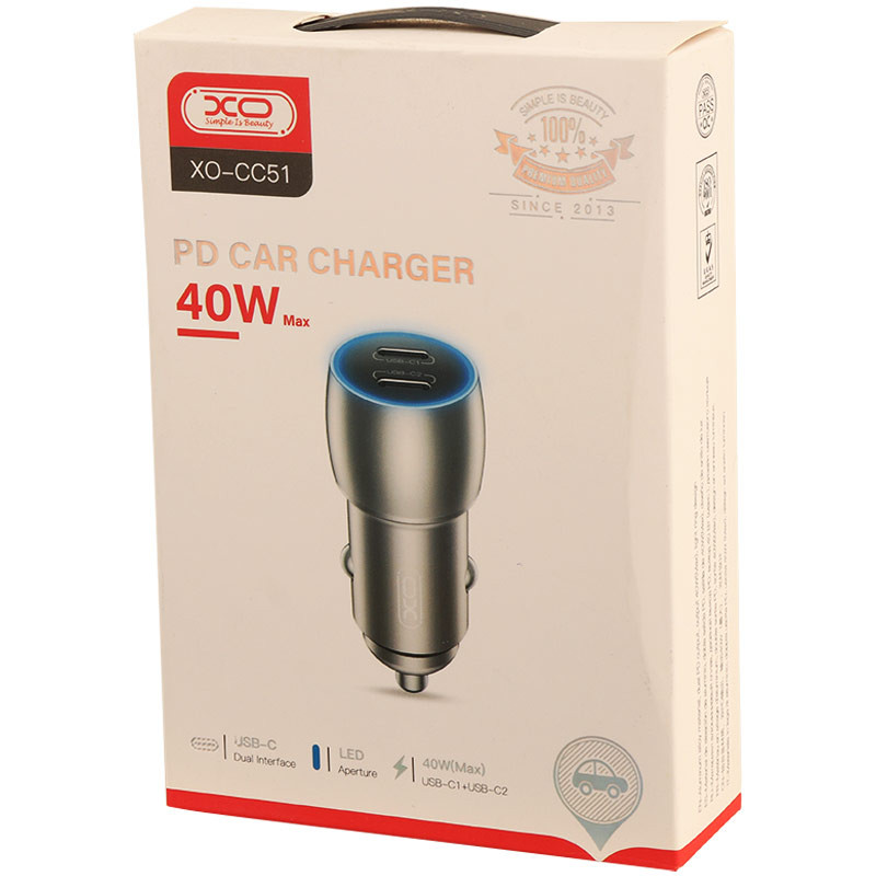 شارژر فندکی فست شارژ XO XO-CC51 PD 3A 40W