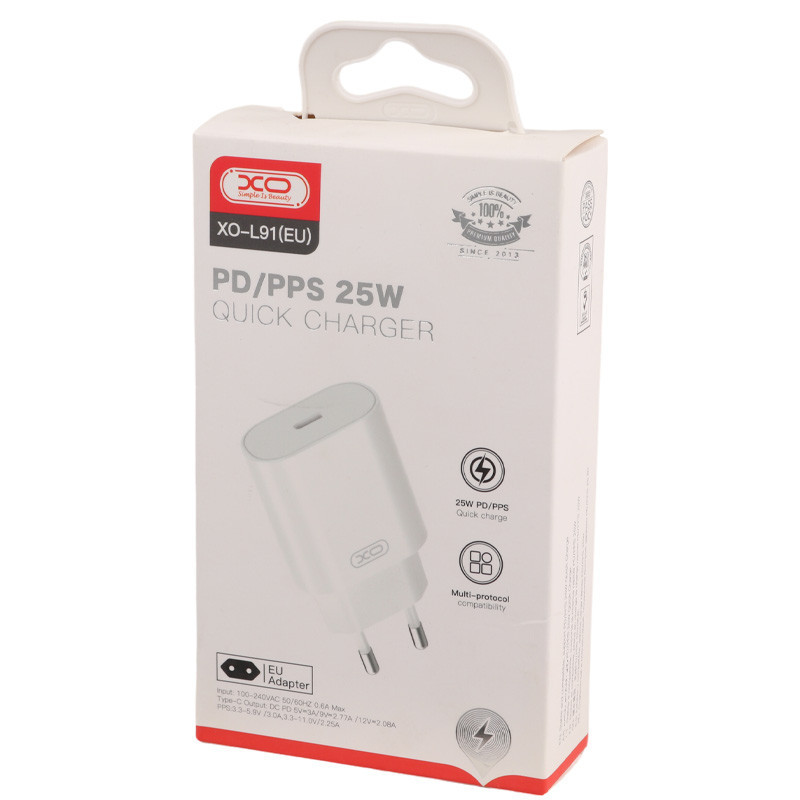 کلگی فست شارژ XO XO-L91 3A PD QC4.0 25W Type-C