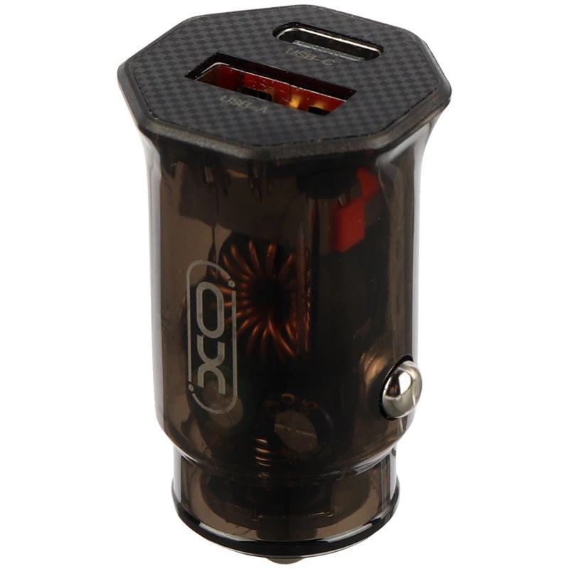 شارژر فندکی فست شارژ XO XO-CC50 QC3.0 PD3.0 3A 33W + کابل تبدیل لایتنینگ