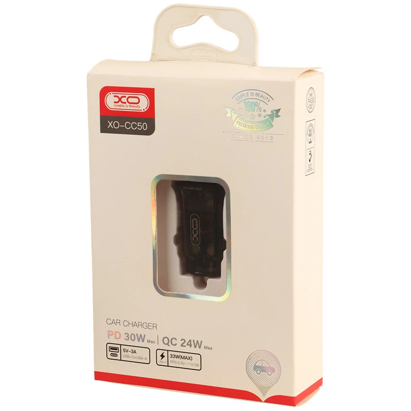 شارژر فندکی فست شارژ XO OX-CC50 QC3.0 PD3.0 3A 33W