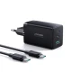 شارژر دیواری فست شارژ Joyroom JR-TCG01 3Port GaN 3.25A QC3.0 PD 65W + کابل تبدیل تایپ سی