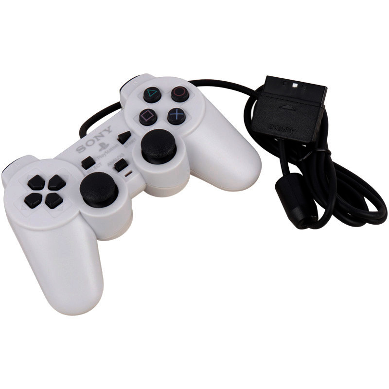 دسته بازی تک شوکدار Sony PS2 سفید