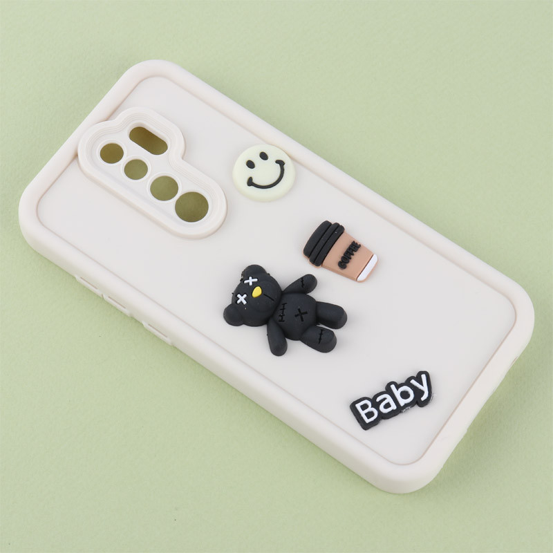 قاب سیلیکونی Fashion Case عروسک برجسته محافظ لنزدار Xiaomi Redmi Note 8 Pro