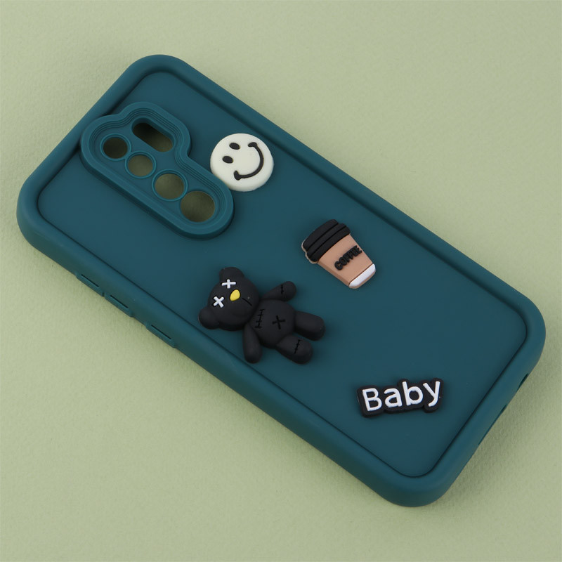 قاب سیلیکونی Fashion Case عروسک برجسته محافظ لنزدار Xiaomi Redmi Note 8 Pro