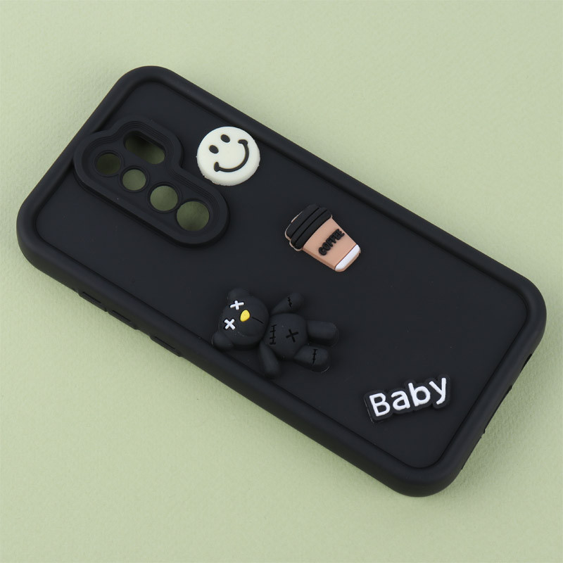 قاب سیلیکونی Fashion Case عروسک برجسته محافظ لنزدار Xiaomi Redmi Note 8 Pro