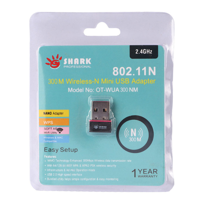 کارت شبکه بی سیم Shark 802.11N 300Mbps