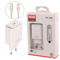 شارژر دیواری فست شارژ XO XO-L90B 3A QC4.0 PD 20W + کابل آیفونی