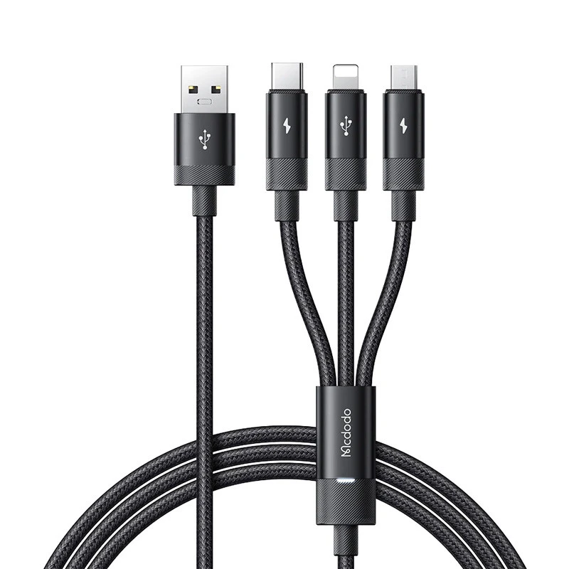 کابل ۳ سر فست شارژ Mcdodo CA-579 3A 1.2m