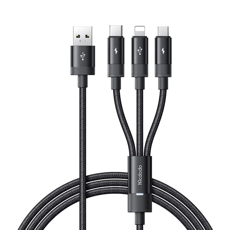 کابل ۳ سر فست شارژ Mcdodo CA-579 3A 1.2m