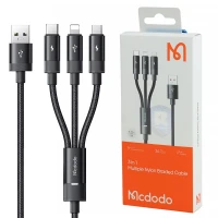 کابل ۳ سر فست شارژ Mcdodo CA-579 3A 1.2m