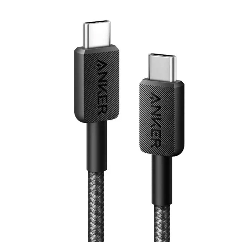 کابل تبدیل فست شارژ Anker PowerLine A81F5 Type-C To Type-C PD 60W 0.9m