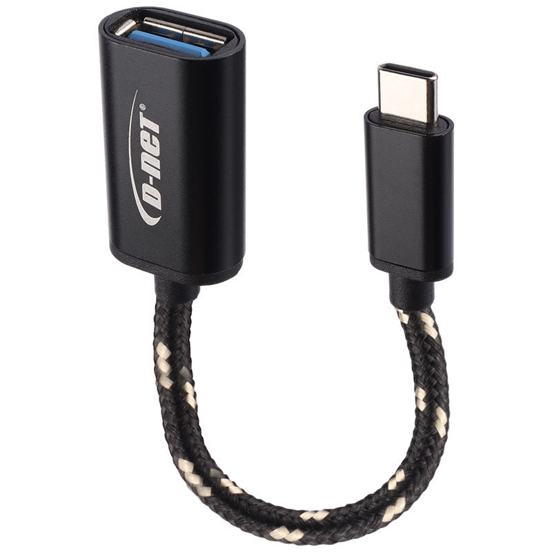 تبدیل D-Net OTG USB To Type-C 10cm