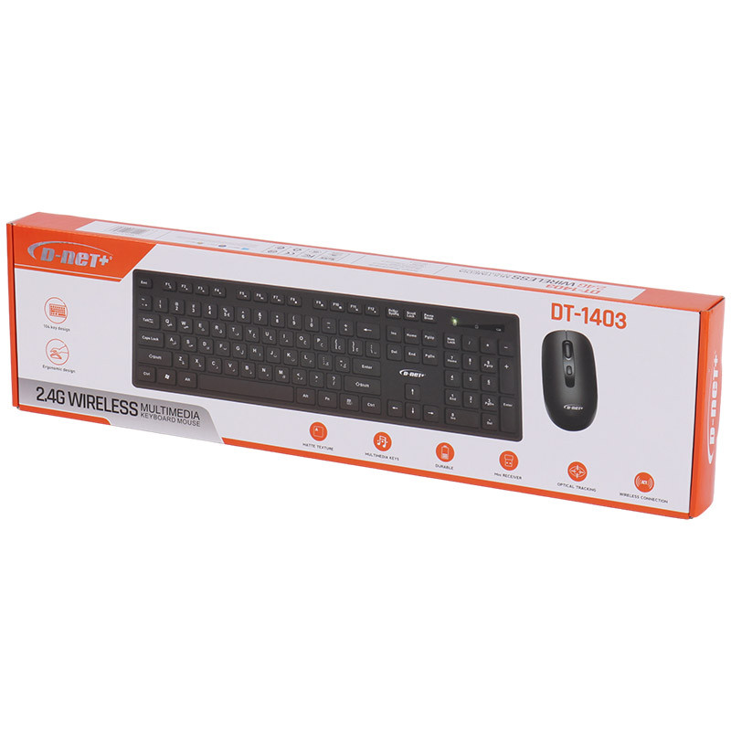 کیبورد و موس بی سیم دی نت Plus DT-1403