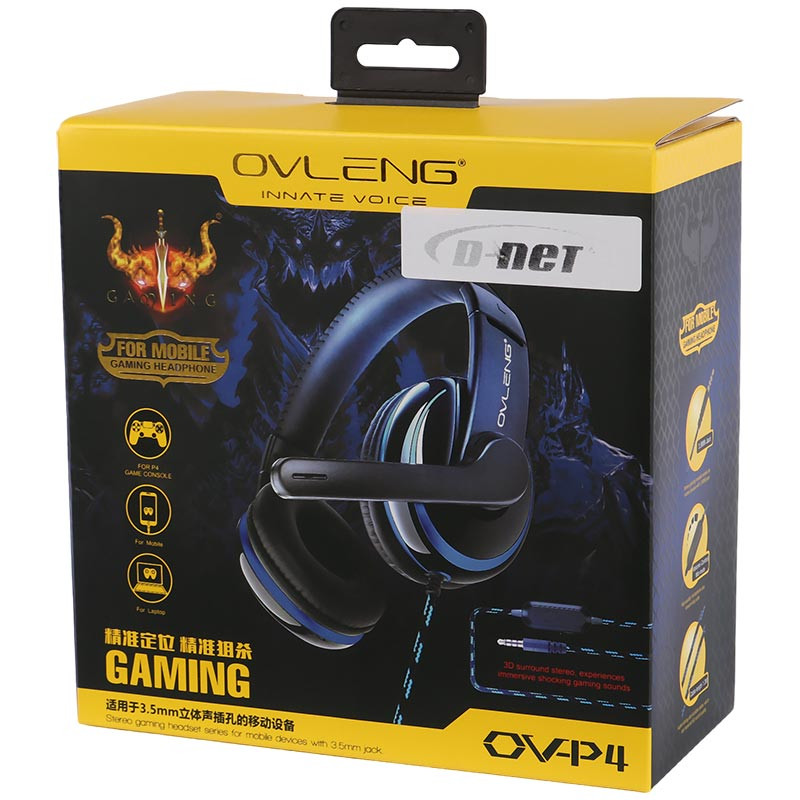 هدفون گیمینگ سیم دار D-Net OV-P4