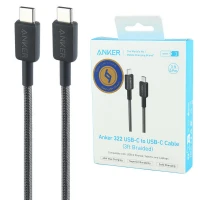 کابل تبدیل فست شارژ Anker PowerLine A81F5 Type-C To Type-C PD 60W 0.9m