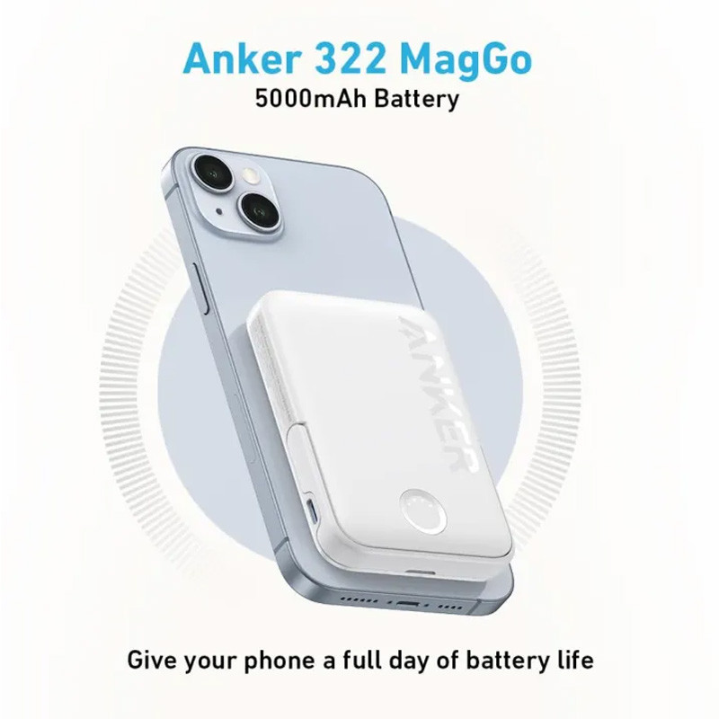 پاور بانک بی سیم فست شارژ 5000 انکر Anker A1618 12W