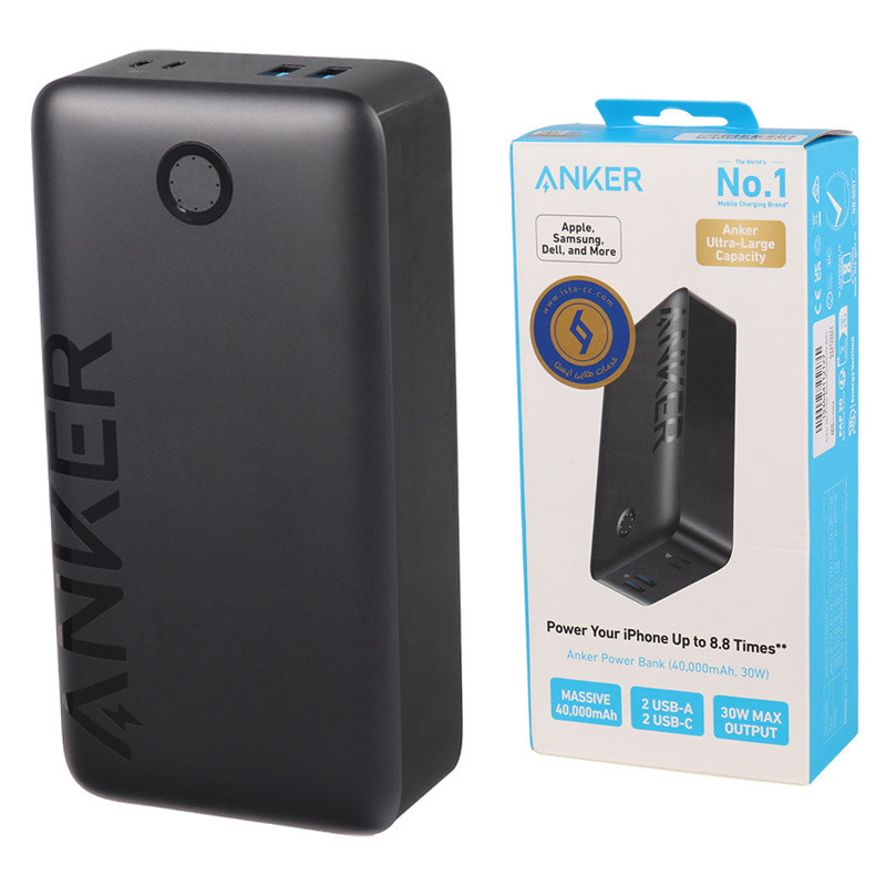 پاور بانک فست شارژ 40000 انکر Anker A1377 30W