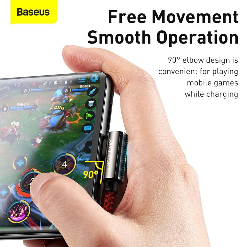 کابل فست شارژ Baseus Legend Series Elbow CACS0005 66W 2m یکسر L