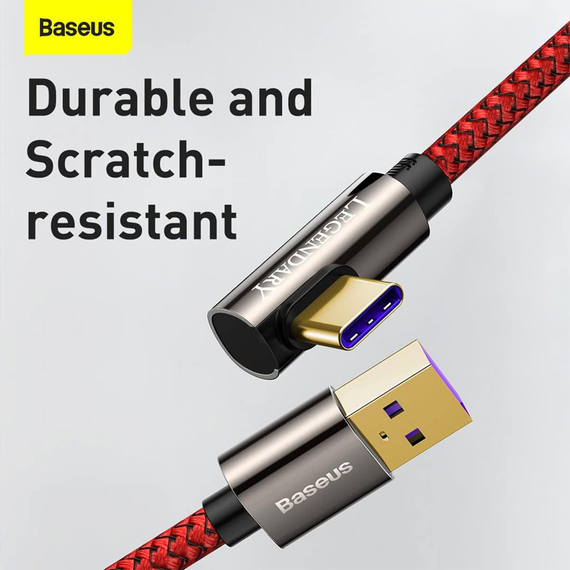 کابل فست شارژ Baseus Legend Series Elbow CACS0005 66W 2m یکسر L