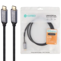 کابل تبدیل فست شارژ Coteci 87308 Type-C To Type-C PD 240W 1m