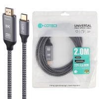 کابل تبدیل Coteci 87410 Type-C to HDMI 2m