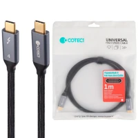 کابل تبدیل فست شارژ Coteci 87304 Type-C To Type-C PD 100W 1m