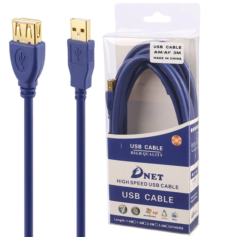 کابل افزایش طول USB دی نت D-Net طول 3 متر
