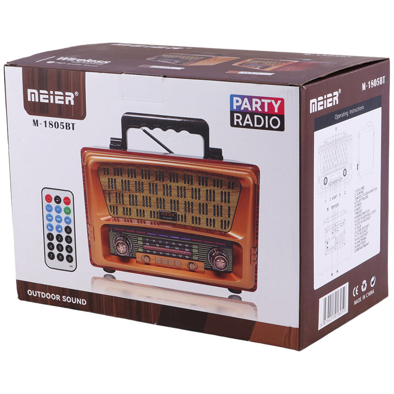 رادیو اسپیکر بلوتوثی رم و فلش خور Meier M-1805BT