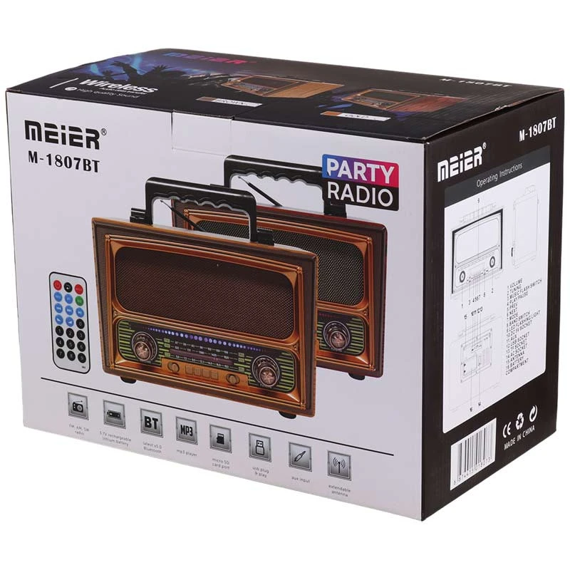 رادیو اسپیکر بلوتوثی رم و فلش خور Meier M-1807BT