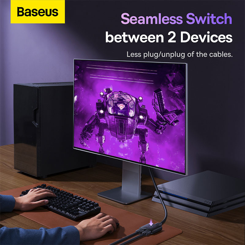 تبدیل 1 به 2 Baseus AirJoy Series B01331105111 HDMI
