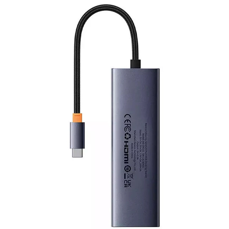 هاب 6 پورت Type-C باسئوس UltraJoy Series BS-OH151 B00052802811-00