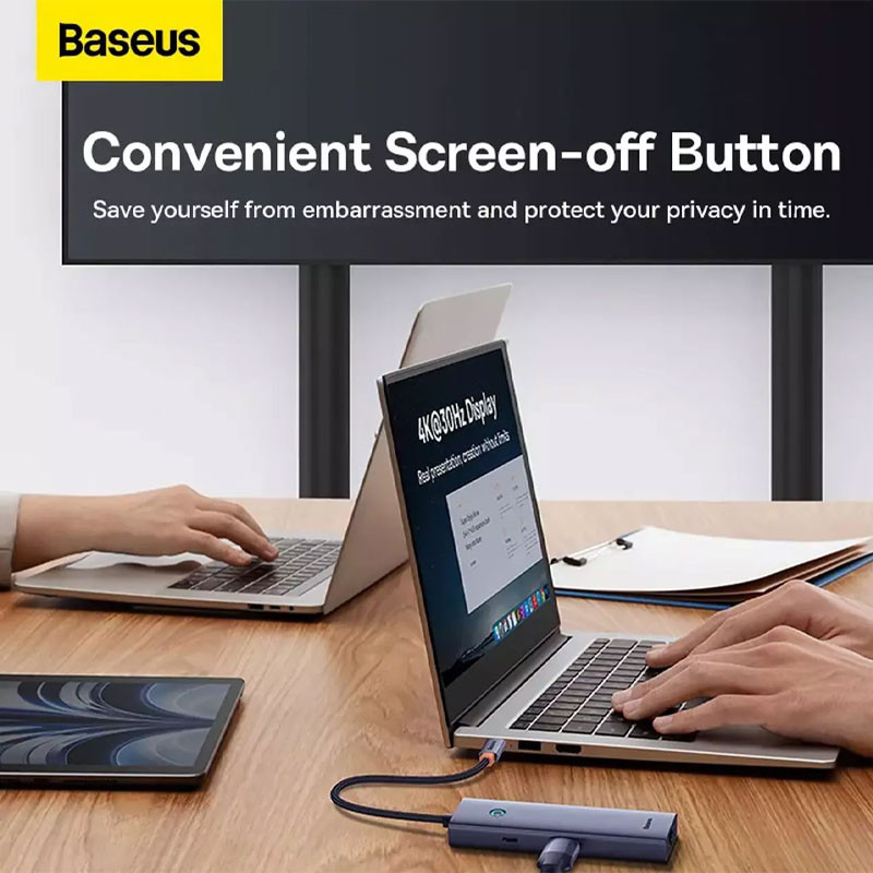 هاب Baseus UltraJoy Series BS-OH151 USB 3.0/HDMI/RJ45/Type-C PD To Type-C