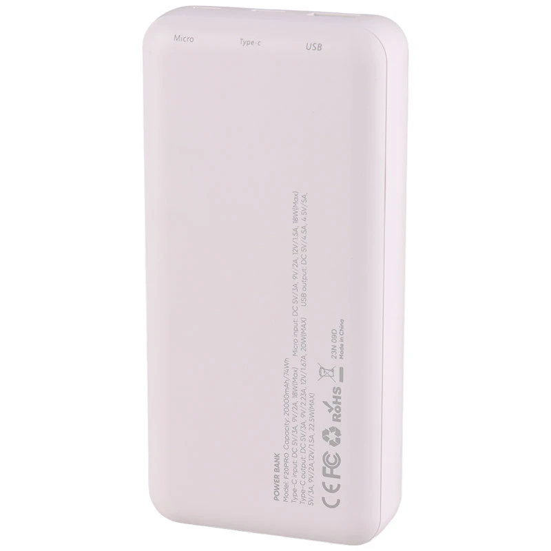 پاور بانک فست شارژ 20000 فاکسی تی Faxite F20 PRO QC4.0 PD 22.5W