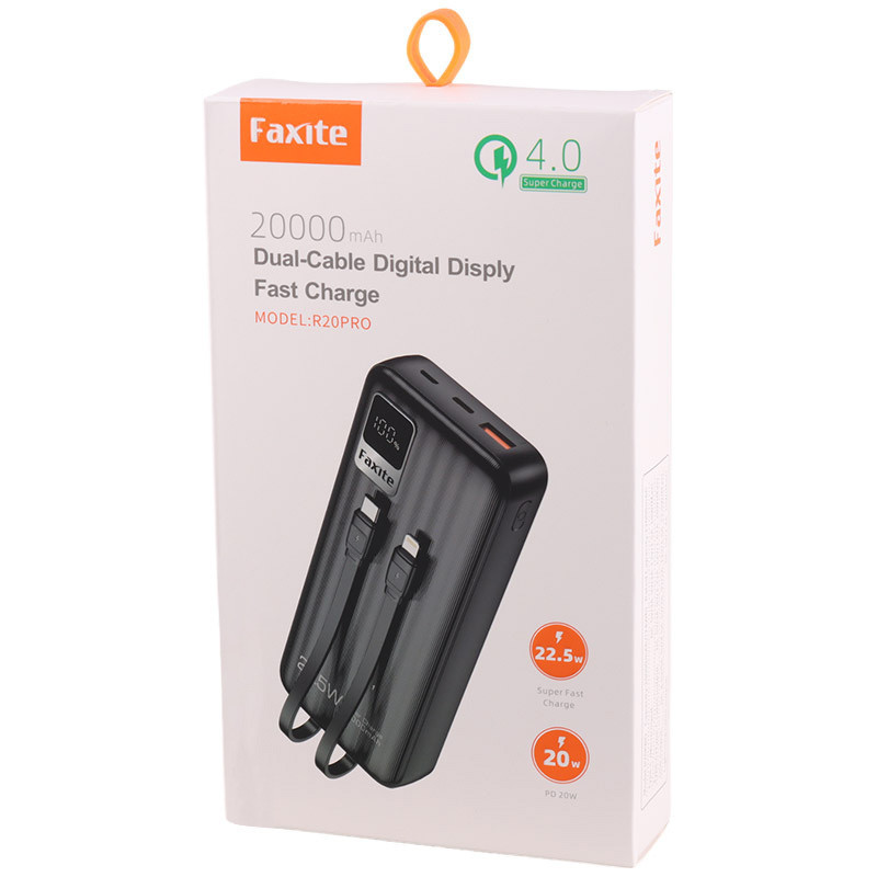پاور بانک فست شارژ 20000 فاکسی تی Faxite R20 PRO QC4.0&nbsp;PD 22.5W