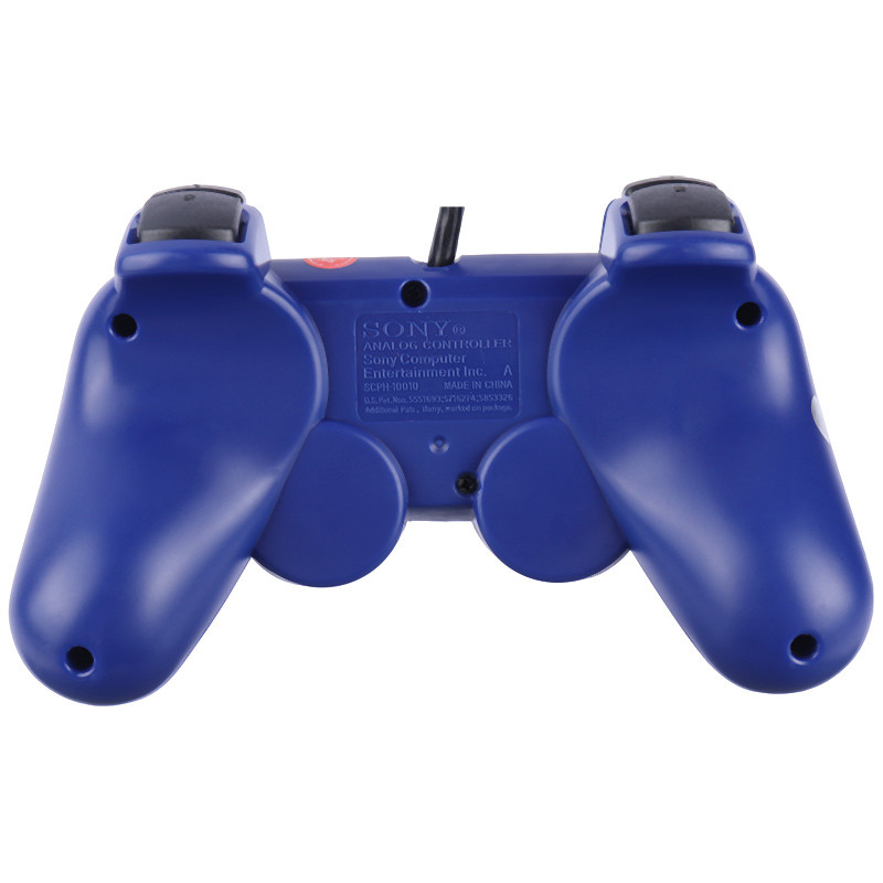 دسته بازی تک شوکدار Sony PS2 آبی
