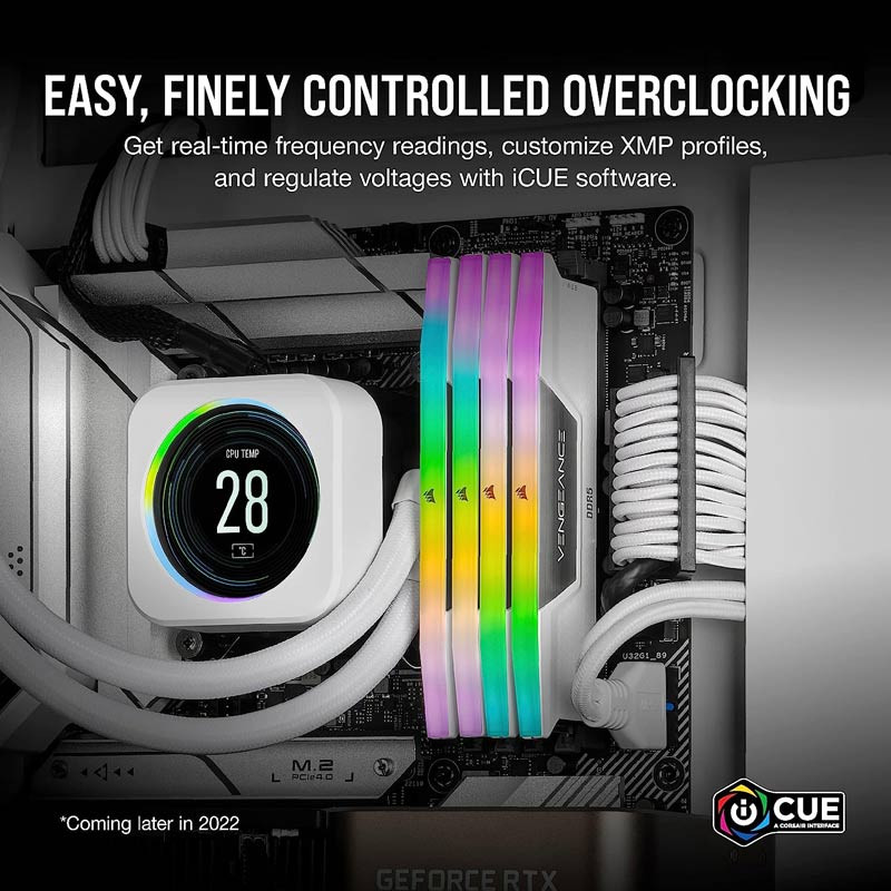 رم کامپیوتر Corsair Vengeance RGB DDR5 32GB 5600MHz CL40 Dual