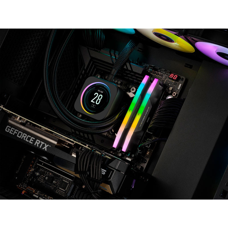 رم کامپیوتر Corsair Vengeance RGB DDR5 32GB 6000MHz CL36 Dual