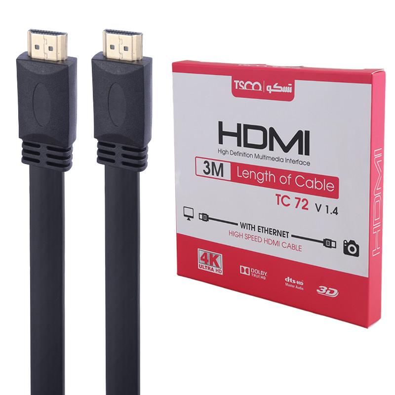 کابل تسکو فلت TSCO HDMI TC-72 3D 3m