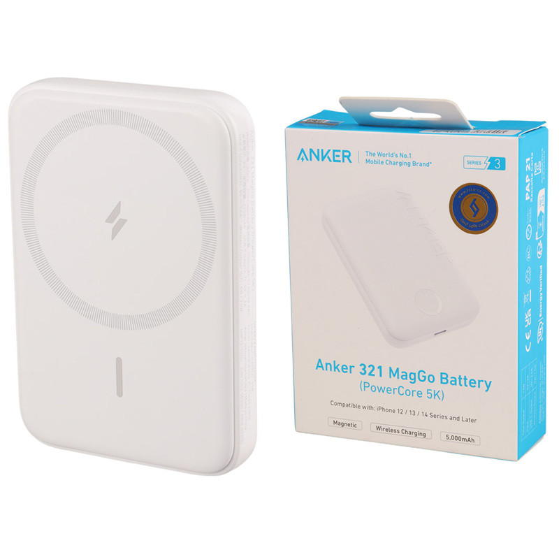 پاوربانک بی سیم فست شارژ 5000 انکر Anker 321 MagGo A1616 12W