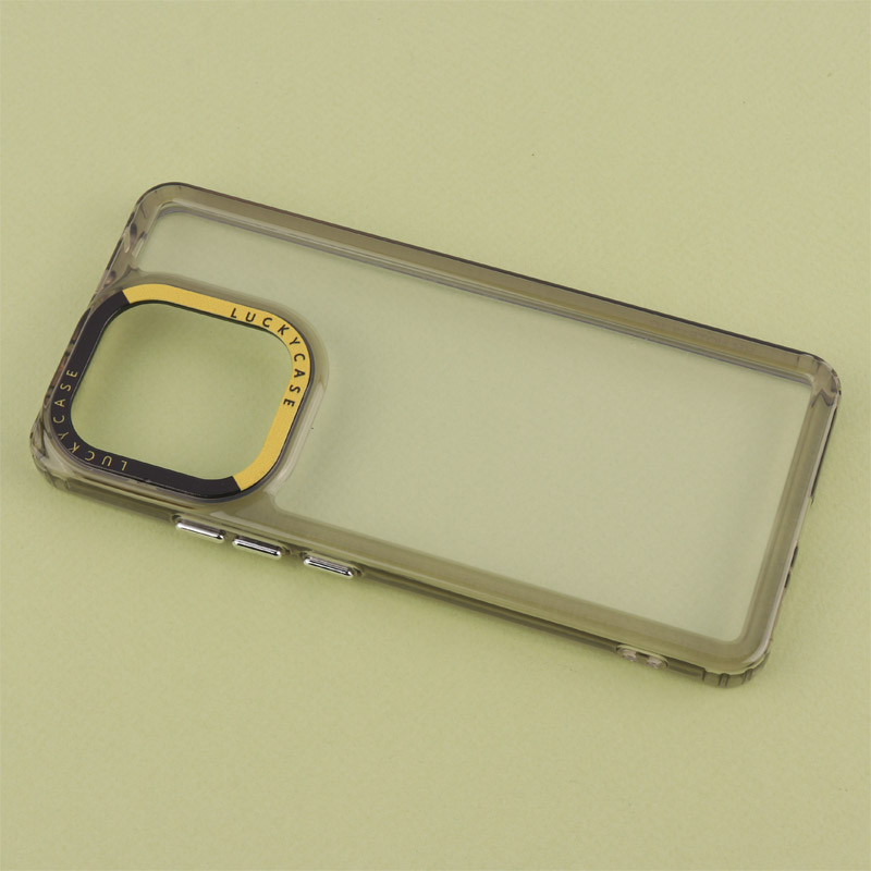 قاب PC پشت شفاف Lucky Case دور رنگی Xiaomi Redmi Note 13 4G