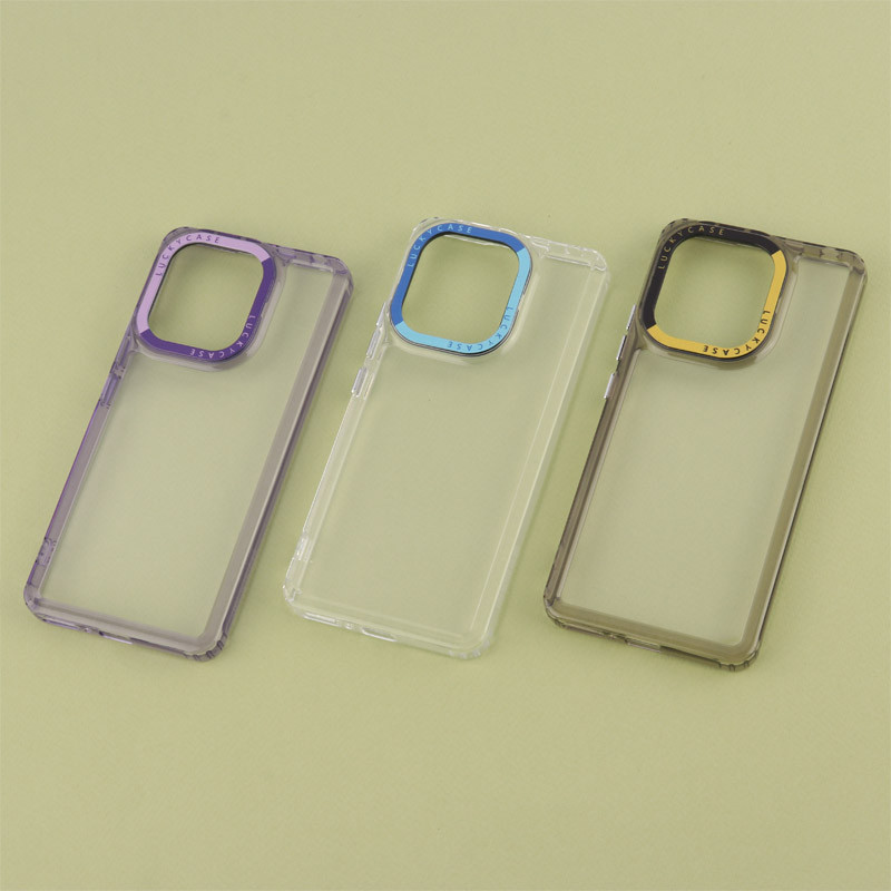 قاب PC پشت شفاف Lucky Case دور رنگی Xiaomi Redmi Note 13 4G