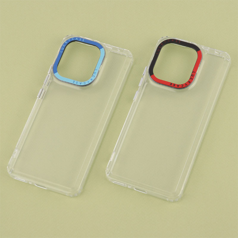 قاب PC پشت شفاف Lucky Case دور رنگی Xiaomi Redmi Note 13 4G