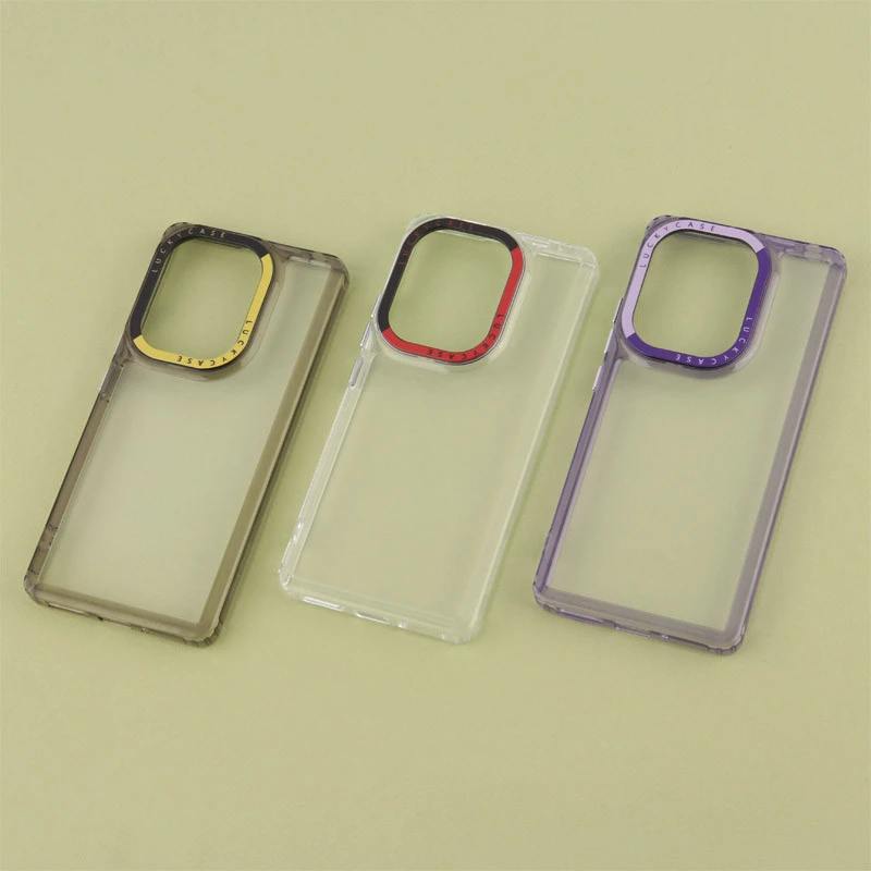 قاب PC پشت شفاف Lucky Case دور رنگی Xiaomi Redmi Note 13 Pro 4G