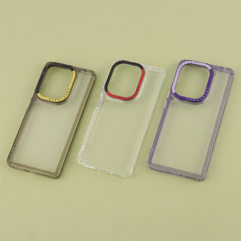 قاب PC پشت شفاف Lucky Case دور رنگی Xiaomi Redmi Note 13 Pro 4G