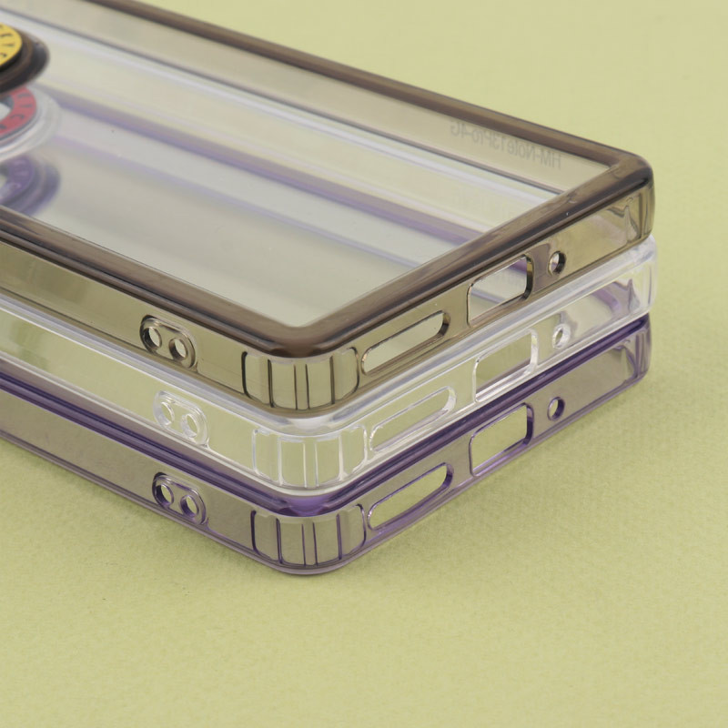 قاب PC پشت شفاف Lucky Case دور رنگی Xiaomi Redmi Note 13 Pro 4G