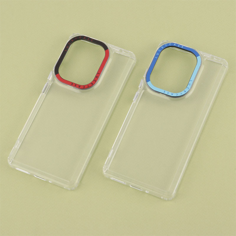 قاب PC پشت شفاف Lucky Case دور رنگی Xiaomi Redmi Note 13 Pro 4G