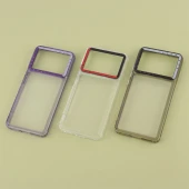 قاب PC پشت شفاف Lucky Case دور رنگی Xiaomi Poco X6 Pro