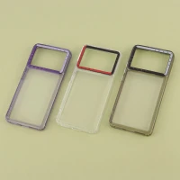 قاب PC پشت شفاف Lucky Case دور رنگی Xiaomi Poco X6 Pro